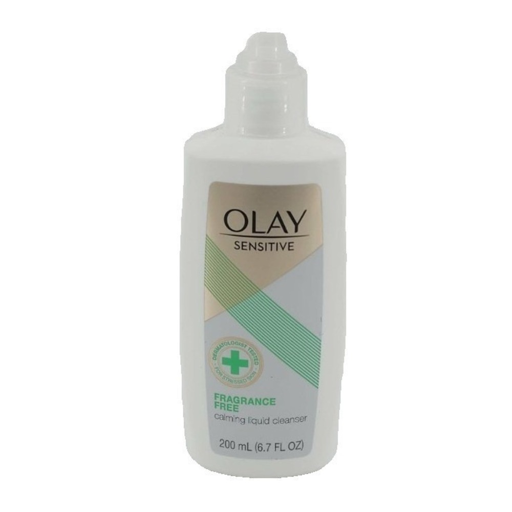 Olay Sensitive Calming Liquid Cleanser Fragrance Free 6.7 fl oz 200 mL New‎